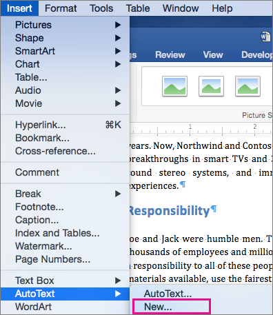 insert columns in word 2016 for mac